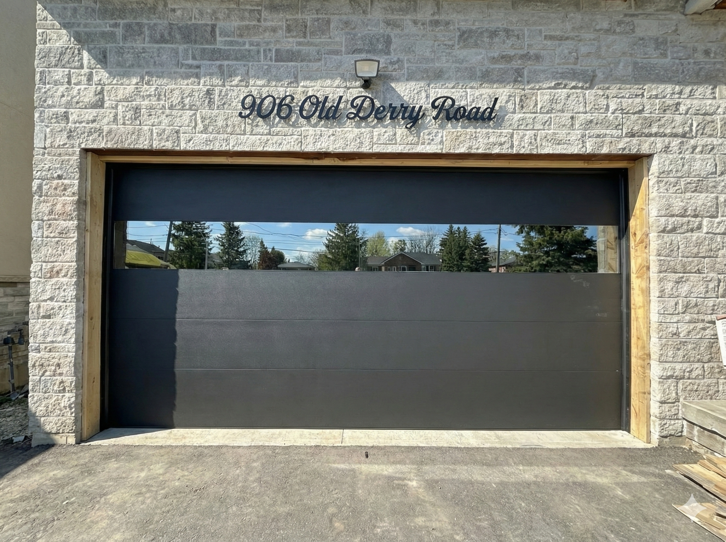 Stainless Mirror Garage Door